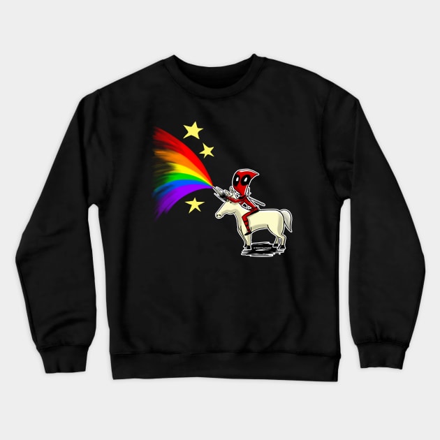 Riding the Pride Crewneck Sweatshirt by Robertilustrado